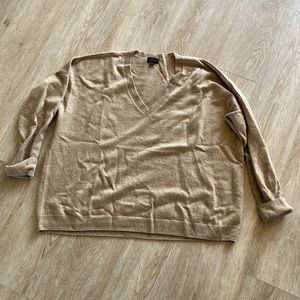 J Crew 100% Cashmere v-Neck Cropped Sweater